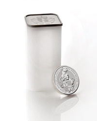 The Queen’s Beasts: The Black Bull of Clarence 2 oz Silber 2018