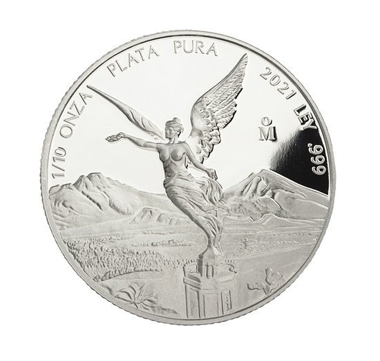 Mexican Libertad 1/10 once d'argent 2021 Proof