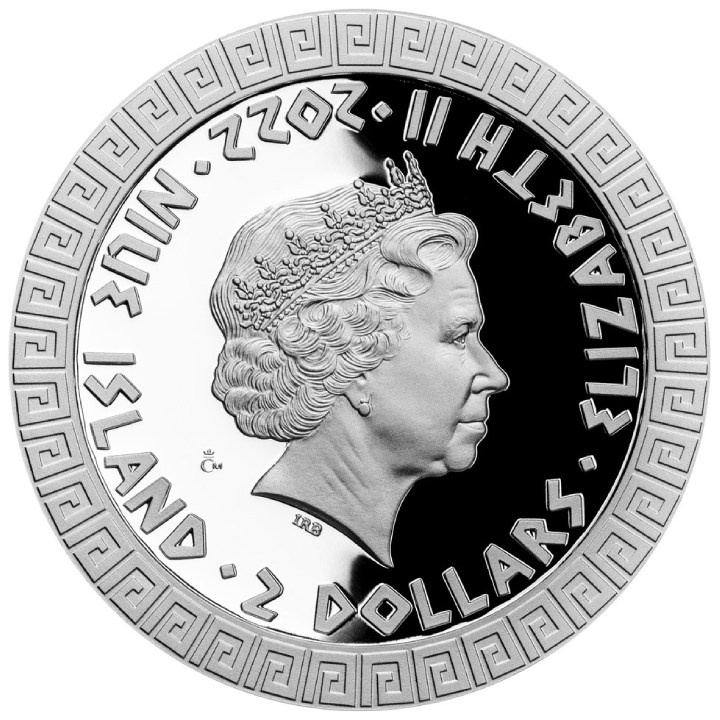 Niue: Criaturas Míticas - Esfinge $2 Srebro 2022 Proof