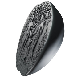 Camerún: Garden of Eden 5000 CFA Francs Silver 2024 High Relief Antiqued Coin