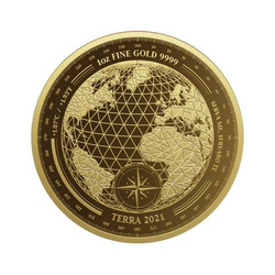 Tokelau: Terra 1 oncia d'oro 2021 Prooflike