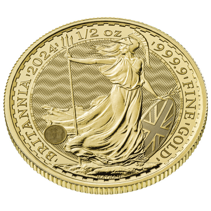 Britannia 1/2 uncji Złota 2024