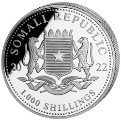 African Wildlife: Somalia Elephant 10 oz Silber 2022
