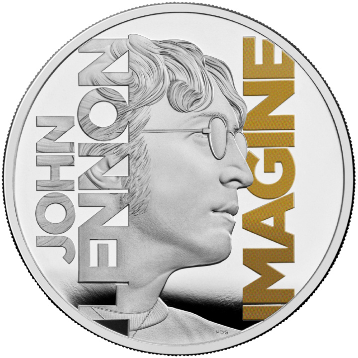 John Lennon farbig 1 oz Silber 2025 Proof
