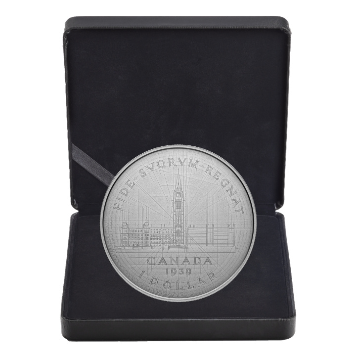 Canada: Emanuel Hahn’s Original Sketch - Parliament 5 uncji Srebra 2024 Antiqued Coin