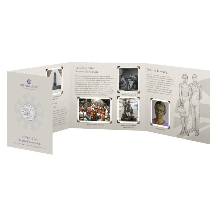75 Years of the Windrush Generation 50p Miedzionikiel 2023