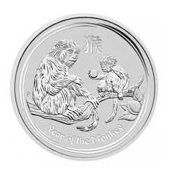 Lunar II: Jahr des Affen 1/2 oz Silber 2016