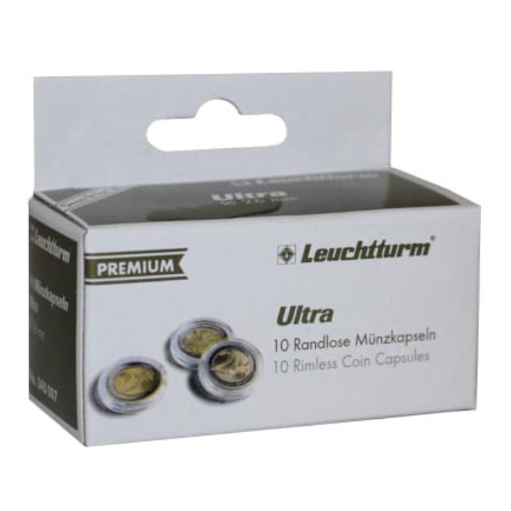 Leuchtturm - Capsulă din plastic pentru monedă Ultra 41 mm 10 bucăți