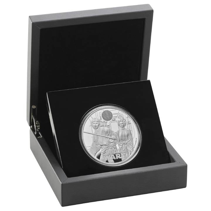 Star Wars Luke Skywalker și Prințesa Leia 5 oz Argint 2023 Proof