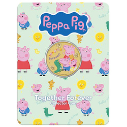 Mince z hliníkového bronzu The Perth Mint: Peppa Pig - Together Forever 13,5 g 2026
