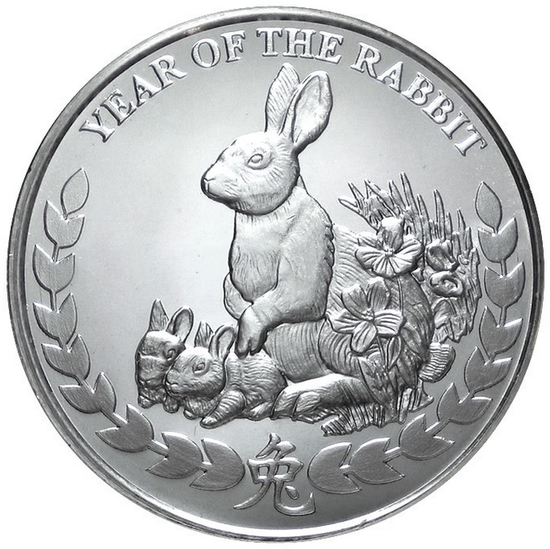 Somalilandia: Año del Conejo 1 oz Plata 2011