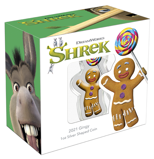 Niue: Gingerbread Man coloured 1 oz Silber 2021