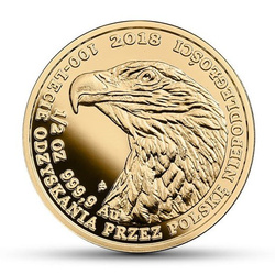Bielik sas „100 év függetlenség” 1/2 uncia arany 2018