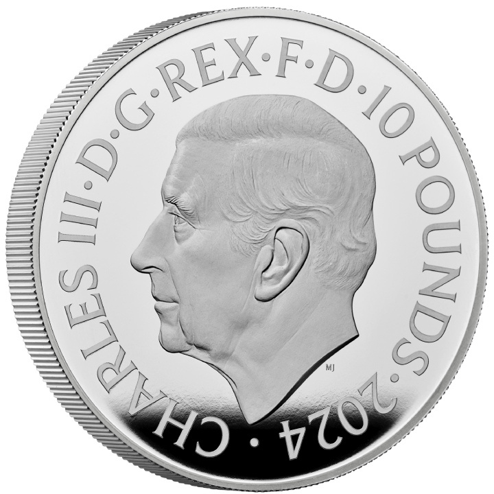 Royal Mint Lunar: Anno del Dragone 5 once d'argento 2024 Proof