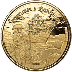 Antigua e Barbuda: Rum Runner 1 oncia d'oro 2023 Proof