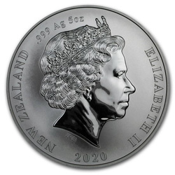 Kiwi 5 oz Silber 2020 (Black Nickel Finish)