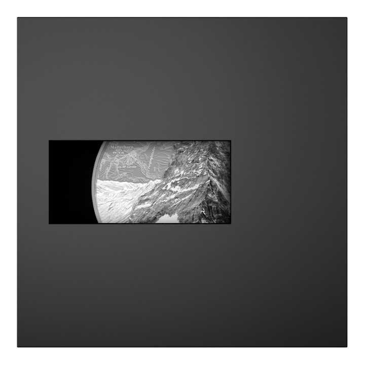 Suiza: El Cervino 2000 gramos Plata 2025 Proof