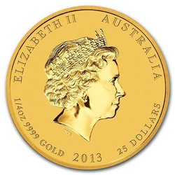 Lunar II: Rok Węża 1/4 uncji Złota 2013