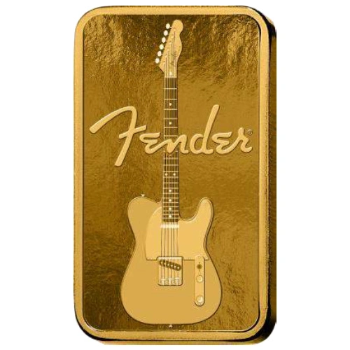 Lingotto d'oro Pamp: Fender 80th Anniversary 1 grammo Oro 2026