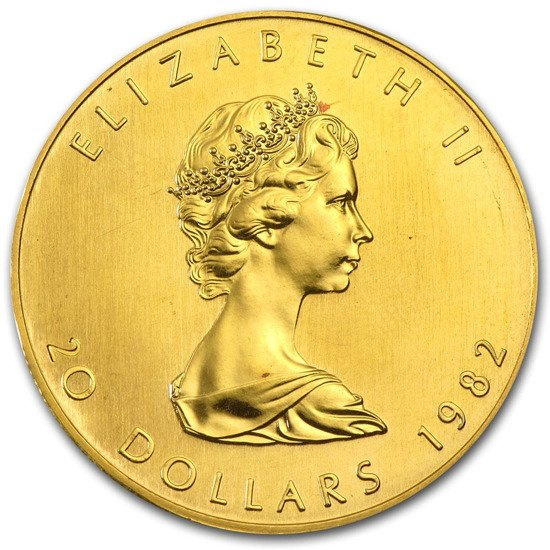 Maple Leaf 1/2 oz Gold 1982