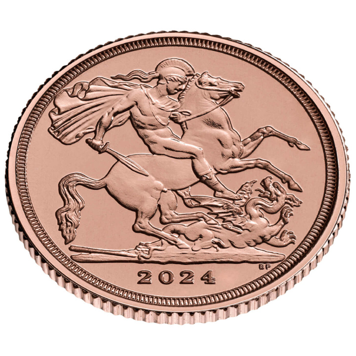 Great Britain: The Quarter Sovereign - Charles III 2024 Gold Coin