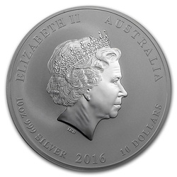 Lunar II: Year of the Monkey 10 oz Silver 2016