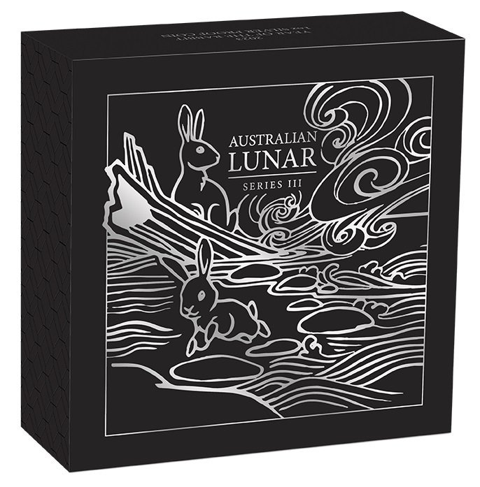 Perth Mint: Lunar III - Rok Królika 1 uncja Srebra 2023 Proof