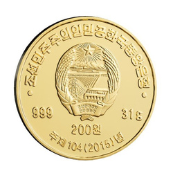 Red-crowned crane 31 g Gold 2015