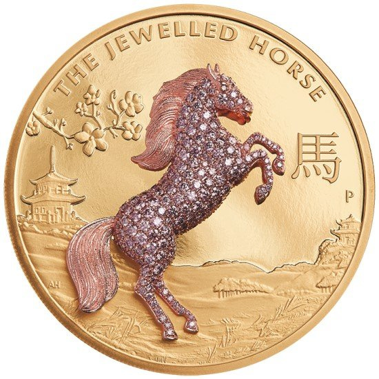Diamentowy Koń 10 uncji Złota 2021 Proof