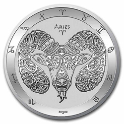 Tokelau: Zodiac Series - Widder 1 oz Silber 2021