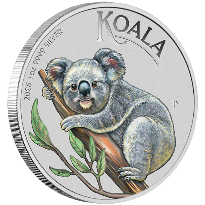Koala kolorowana 1 uncja Srebra 2025 (Brisbane Money Expo Anda Special)