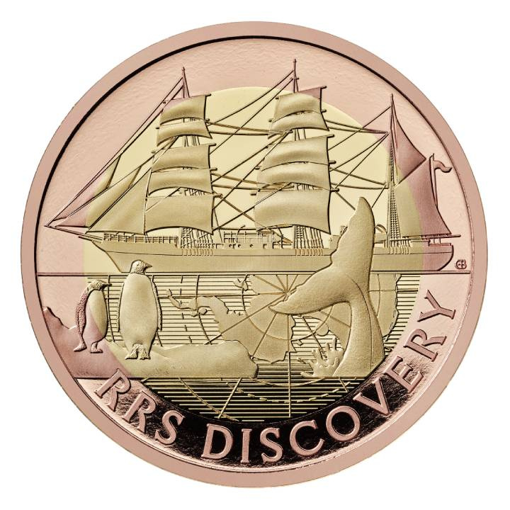 RRS Discovery £2 oro 2025 Proof
