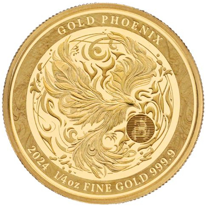 Niue: Phoenix 1/4 uncji Złota 2024 Prooflike