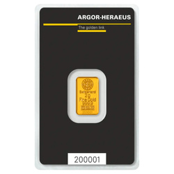 Argor Heraeus 2 Gramm Goldbarren