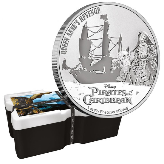 Niue: Disney Pirati dei Caraibi - Queen Anne's Revenge 1 oncia d'argento 2022