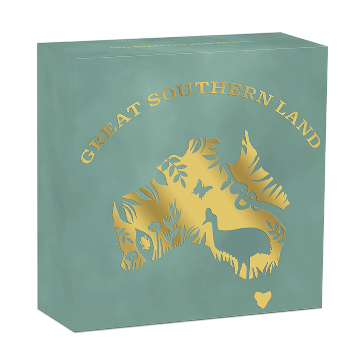 Great Southern Land 1 oncia d'argento 2024 Proof (moneta con crisoprasio)