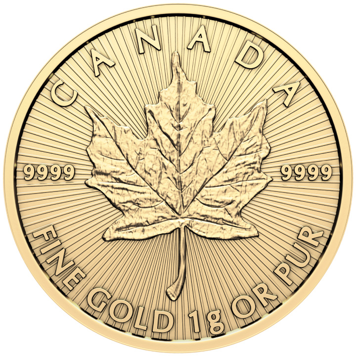 Canadian Maple Leaf 1 gram Gold 2024