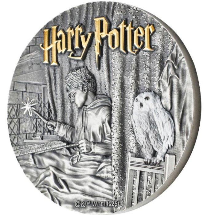 Niue: Harry Potter and the Prisoner of Azkaban 200 g Silver 2025 High Relief Antiqued Coin