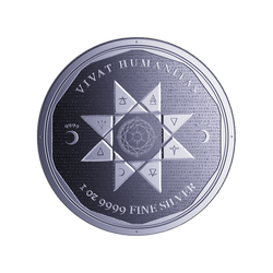 Tokelau: Vivat Humanitas 1 oz Plata 2022