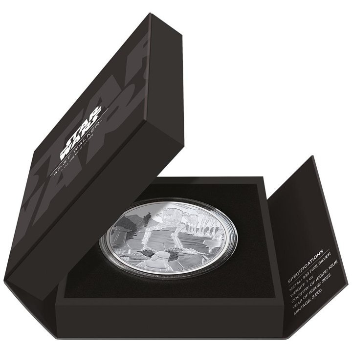Niue: Star Wars - AT-ST Walker 1 oz Plata 2022 Proof