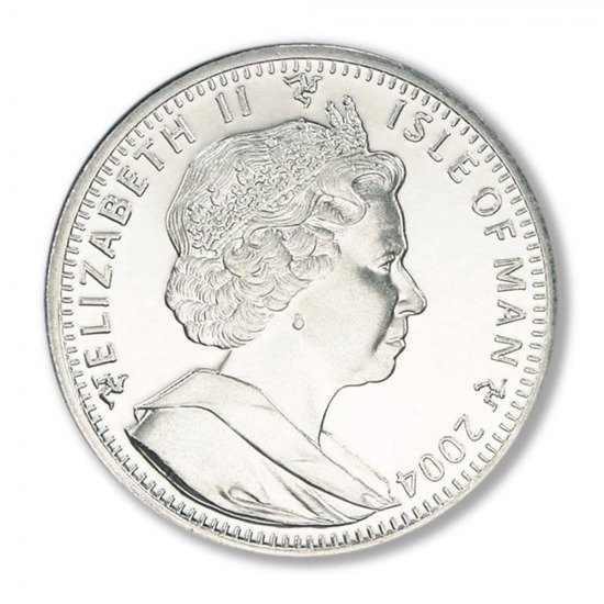 Serie Gatos Isla de Man: Gato Tonquinés 1 oz Plata 2004 Prueba