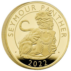 The Royal Tudor Beasts: Seymour Panther 5 oz Gold 2022 Proof