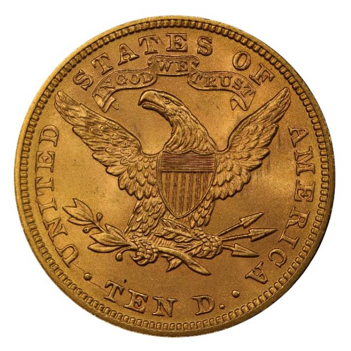 Liberty Head $10 Oro 1898
