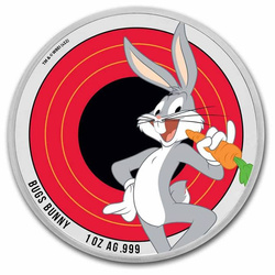 Samoa: Looney Tunes - Bugs Bunny de color 1 oz Plata 2022 Losa