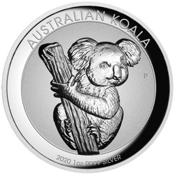 Koala 1 oz Silver 2020 Incused High Relief
