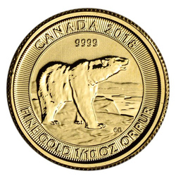 Canada: Polar Bear 1/10 oncia d'oro 2018