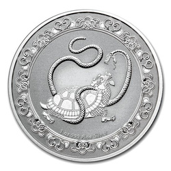 Niue: Celestial Animals - Schwarze Schildkröte 1 oz Silber 2021