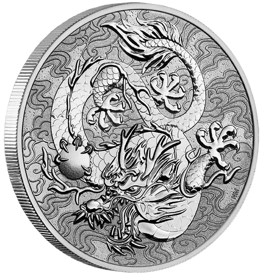 Čínské mýty a legendy: Drak 1 unce platiny 2022 Proof