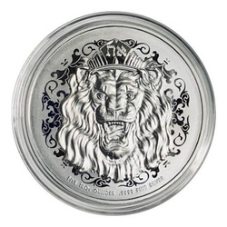 Roaring Lion 5 uncji Srebra 2021 High Relief