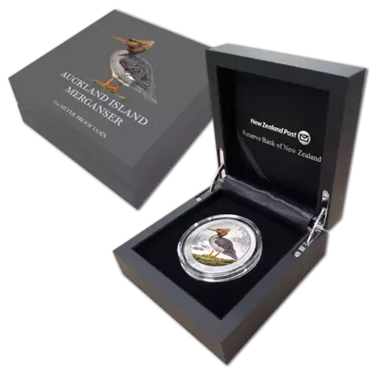 Nueva Zelanda Thrasher coloreado 2 oz Plata 2021 Proof